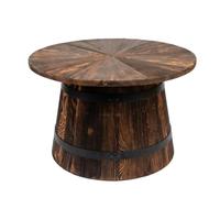 CREATIVE COOPER Table Basse Ronde, Wengé brûlé par Le Soleil | Ø 65 cm