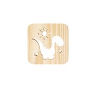 Creative Craft Décoration Lampe en Bois Led Lumière Veilleuse Lampe de Table Djzs452