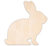 Creative Deco Animal en Contreplaqué ou MDF de 3 mm à Personnaliser | Lapin