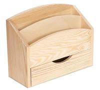 Organisateur Avec 2 Compartiments Et Tiroir - Creative Deco - 25 X 10 X 20,5 Cm