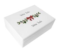 Creative Deco Boîte Blanche Personnalisée Idee Cadeau Noel - Votre Texte Souhaité | Coffret Cadeau Original Personnalisé | Décoration Personnalisable pour Femme et Homme