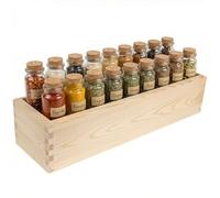 Creative Deco boite rangement bois sans couvercle 40 x 10 x 9 cm | caisse en bois de pin naturel, organisateur de tiroir, de bureau, maquillage, rangement bijoux