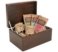 Creative Deco Boite Rangement en Bois Marron | 30 x 20 x 14 cm (+/- 1 cm) | avec Couvercle | Boite en Bois | Boite a Souvenir | Boîte Caisse Malle Coffre | BRUT ET NON PONCÉ