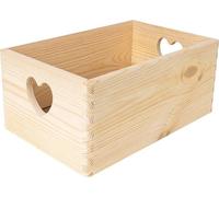 Creative Deco Caisse Bois Rangement - 30 x 20 x 14 cm - Boîte de Rangement Bois - Boite Rangement Cuisine - Caisse de Rangement