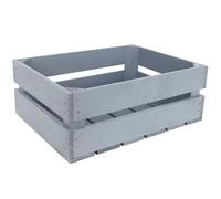 Creative Deco Caisse en Bois Gris | 40 x 30 x 15 cm | Caisse Rangement Bois | Caisse en Bois Vintage | Cagette Bois Deco | Cagette en Bois | Caisse en Bois Rangement | Boite Decoration