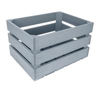 Creative Deco Caisse en Bois Gris | 40 x 30 x 23 cm | Caisse Rangement Bois | Caisse en Bois Vintage | Cagette Bois Deco | Cagette en Bois | Caisse en Bois Rangement | Boite Decoration