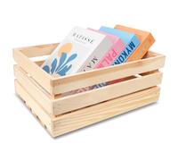 Creative Deco Caisse en Bois Naturel | 40 x 30 x 15 cm | Caisse | Rangement Bois | Caisse en Bois Vintage | Cagette Bois Deco | Cagette en Bois | Caisse en Bois Rangement | Boite Decoration