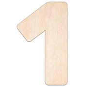 Creative Deco Chiffre 1 Personnalisé Contreplaqué ou MDF de 3 mm