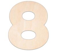Creative Deco Chiffre 8 Personnalisé Contreplaqué ou MDF de 3 mm