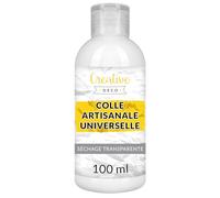 Creative Deco Colle Liquide PVA Blanche | 100ml | Universelle Vinylique Non-Toxique | pour Feutre Verre Carton Tissu Bois Cuir Papier | Scolaire Artisanal Multi-Usage | Séchage Transparent et Clair