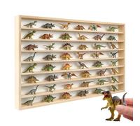 Creative Deco Étagère de Collection en Bois pour Figurines | Soldats de Plomb - 8 rangées | Vitrine pour Miniatures | 79 x 47 x 5,5 cm | Étagère Murale Horizontale