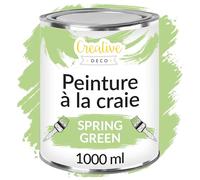 Creative Deco Peinture à la Craie Vert Printemps | 1L | Mat et Lavable