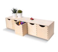 Creative Deco Petite Commode Bois | 5 Tiroir | 57 x 13 x 13 cm