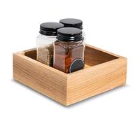 Creative Deco Plateau de Rangement en Bois 15 x 15 x 5 cm