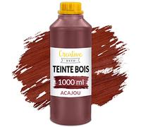 Creative Deco Teinte Bois Acajou 1L | Teinture à Séchage Rapide | Haute Efficacité | Protection de Surface | Vernis Bois Exterieur et Interieur | Non Toxique et à Base d'eau