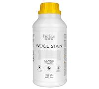 Creative Deco Teinte Bois Blanc 500ml | Teinture à Séchage Rapide | Haute Efficacité | Protection de Surface | Vernis Bois Exterieur et Interieur | Non Toxique et à Base d'eau