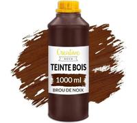 Creative Deco Teinte Bois Brou de Noix 1L Teinture Bois Séchage Rapide Protection de Surface Vernis Bois Non Toxique