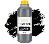 Creative Deco Teinte Bois Noir 1L | Teinture à Séchage Rapide | Haute Efficacité | Protection de Surface | Vernis Bois Exterieur et Interieur | Non Toxique et à Base d'eau