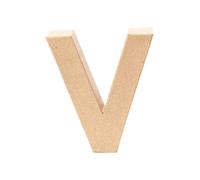 Creative Discount® Lettre V en carton 17,5 x 5,5 cm