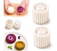 Creative Double-Ended Pastry Mold, 2-en-1 Double-Face Pour DIY | Moule Lune Chinoise Rond à Presser, Démontable Pour Nettoyage Facile, Outil De Cuisson ABS Pour Desserts Maison