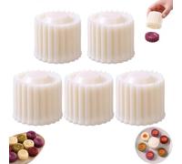 Creative Double-Ended Pastry & Mooncake Mold,Moule Biscuit, Moule Patisserie, Mooncake Mould, Double-sided Pastry & Mooncake Mold, Household Pastry DIY Mold, Mold Silicone for Baking Pastry，5PC