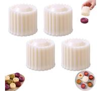 Creative Double-Ended Pastry & Mooncake Mold,Moule Biscuit, Moule Patisserie, Mooncake Mould, Double-sided Pastry & Mooncake Mold, Household Pastry DIY Mold, Mold Silicone for Baking Pastry，4PC