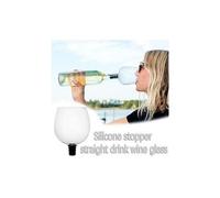 Creative glass cup topper, le verre à whisky boire directement la bouteille - multicolore