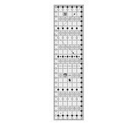 Creative Grids CGR24LEFT Règle rectangulaire pour courtepointe 16,5 x 61,4 cm - Fabriquée aux États-Unis - En acrylique antidérapant pour matelassage, couture, artisanat, patchwork pour mesurer et