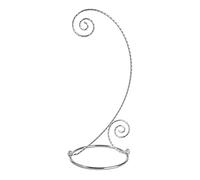 Creative Hobbies Lot de 4 supports plaqués argent de 25,4 cm de haut pour suspendre des décorations de Noël, terrariums en verre, etc