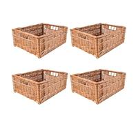 Creative Home 4x Panier de Rangement en Osier 40 x 30 x 16 cm (+/- 1cm)