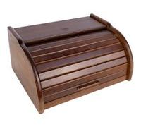 Creative Home Boîte à Pain Brun | 38 x 28,5 x 17,5 cm (+/- 1 cm) | Hêtre Naturel | Avec Couvercle | Boite à Pain | Boite a Pain Bois | Huche à Pain | Boite en Bois | Corbeille a Pain