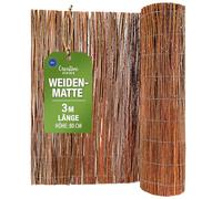Creative Home Brise-vue en Saule pour Balcon et Terrasse 80 x 300 cm | Clôture Naturelle | Canisse en Saule | Protection Solaire Balcon | Protection contre le Vent | Coupe-Vent Patio