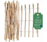 Creative Home Clôture en Bois de Noisetier - 100 cm x 5 m Espacement de 7-9 cm
