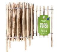 Creative Home Clôture en Bois de Noisetier de 50 cm de haut et 3 m de long