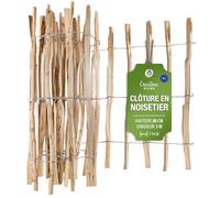 Creative Home Clôture en Bois de Noisetier de 80 cm de haut et 5 m de long