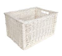 Creative Home Panier de Rangement en Osier Blanc | Petit Panier Tressé
