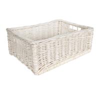 Creative Home Panier de Rangement en Osier Blanc | Petit Panier Tressé