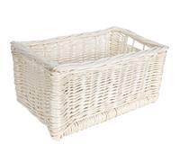 Creative Home Panier de Rangement en Osier Blanc | Petit Panier Tressé
