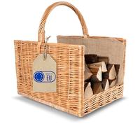 Creative Home Panier de Rangement Panier en Osier avec Poignée et Jute
