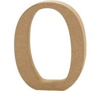 Creative lettre O MDF 13 cm Marron G