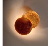 Creative Moon Applique Murale Intérieure Eclipse Allée Applique Murale Couloir Chevet Applique Murale Salon Rond Or Cuivre LED