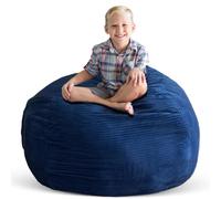 Creative QT Stuff 'n Sit Housse de rangement pour pouf extra large de 96,5 cm, pouf géant, excellente alternative au hamac en peluche