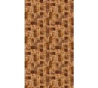 Creative, rideau imprimé mosaïque de carrés couleur bois foncé 140x245 cm, 1 part Multicolore G