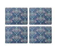 Creative Tops Arts & Crafts Set de 4 Sets de Table rectangulaires imprimés Bleus, Dos en liège, résistants à la Chaleur et aux Taches, protègent Les Surfaces jusqu'à 120 °C