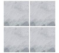 Creative Tops Naturals Lot de 4 Dessous de Verre en marbre Blanc 10 cm