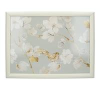 Creative Tops Plateau rembourré pour Les Genoux avec Coussin et Motif Floral Bleu Canard, Multicolore, 44 x 34 cm