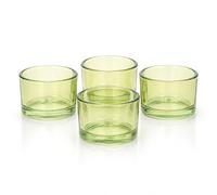 Creativery Lot de 4 petits photophores en verre 51 x 33 mm : vert mai 550 / vert citron / vert clair