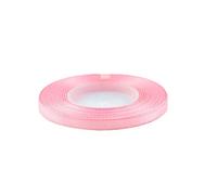Creativery Rouleau de ruban de satin de 32 m x 6 mm (037 rose clair) - Ruban décoratif pour mariage, baptême, décoration de mariage, baptême, 7 mm 5 mm