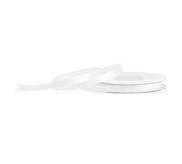 Creativery Rouleau de ruban en satin 6 mm 25 m Blanc 029