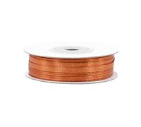 Creativery - Ruban de satin 3 mm x 50 m - Couleurs résistantes et lavable - Ruban pour mariage, cadeau, emballage, décoration, loisirs créatifs - Cuivre